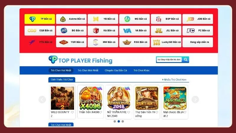 Các đối tác uy tín liên tục bổ sung các siêu phẩm săn cá mới