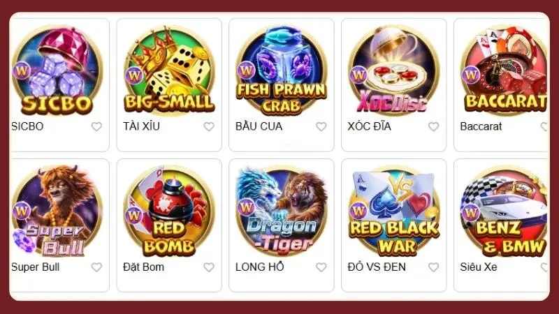 Kho game đa dạng đáp ứng nhiều phong cách giải trí khác nhau